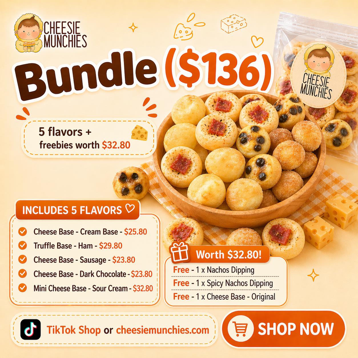 Cheesie Munchies Special Bundle ($136)